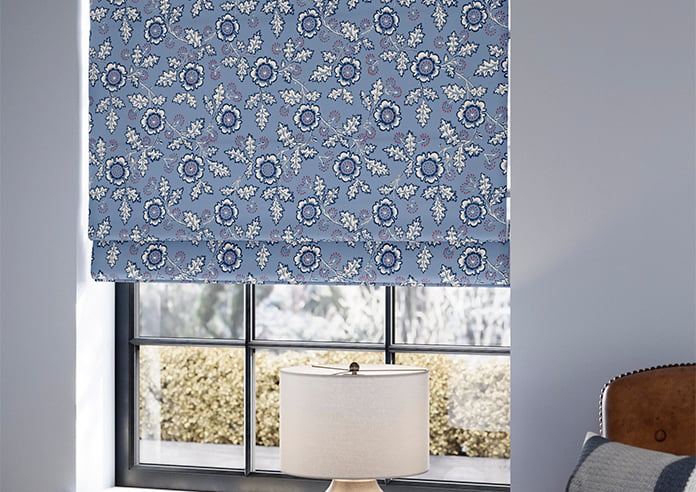 Land & Shore River, Blue Red - Roman Blind - Image 5